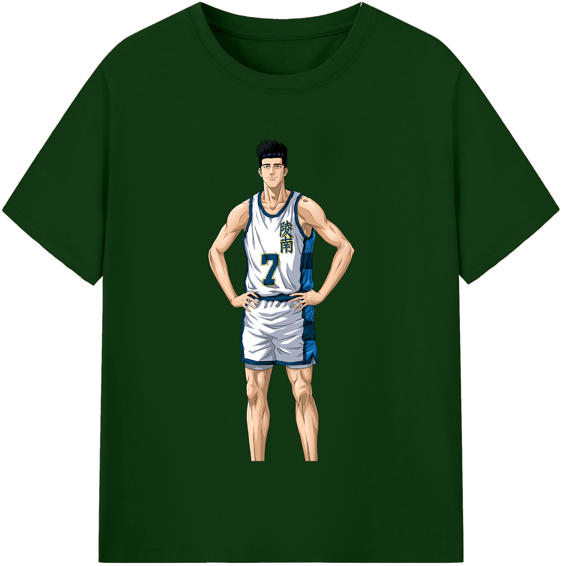 SLAM DUNK／スラムダンク 綿100％半袖Tシャツ（フロントプリント）